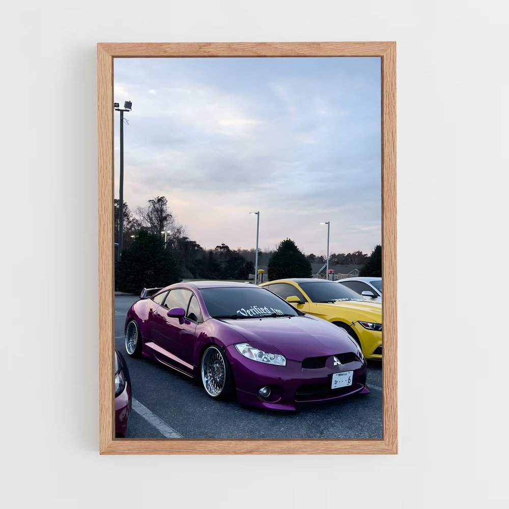 Poster Parking Ambiance – affiche Mitsubishi (vue 4)